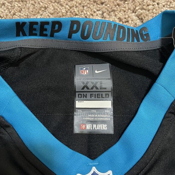 Carolina Panthers Jersey Matt Corral XXL Black 9 Nike On Field Keep Pounding NFL - Picture 3 of 9